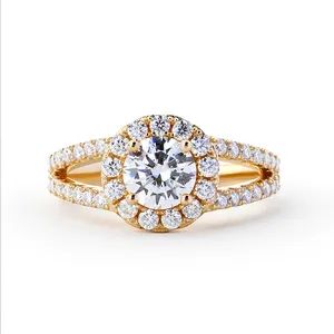 New Carat Diamond Micro-Paved Zircon Ring Fashionable Party Silver Jewelry - Guangzhou Baobaili Jewelry Co., Ltd. - China