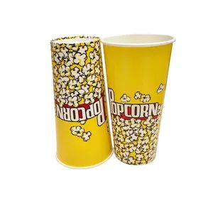 Disposable Popcorn Tubs Kraft Food Cup Take Away Packaging Paper Popcorn Containers 32oz Paper Cup - Anhui Imp. & Exp. Co., Ltd. - China