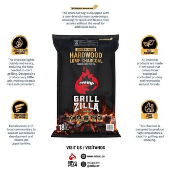 Wood Charcoal Form Lump Material Hardwood Packaging Branded Bags Or In Bulk - Premium Produce LLC - Colombia