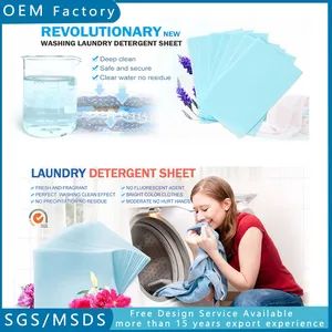Bright Color for Clothes Washing Without Phosphorus Household Laundry Detergent Sheet - Guangzhou Wannyu Trading Co., Ltd. - China