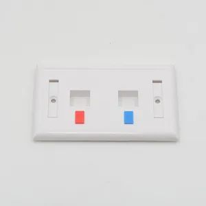 Hot Selling RJ45 Rj11 2 Pots of The American 120 Type Faceplate for Cabling System - Ningbo HY Connect Communication Technology Co., Ltd. - China