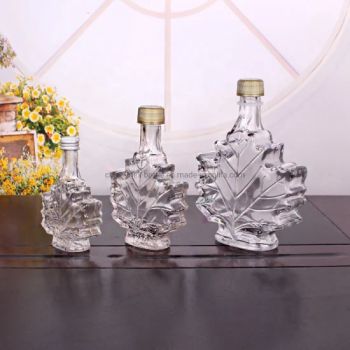 Factory Wholesale Fashion Cute Maple Leaf Glass Syrup Bottle with Aluminum Screw Cap - Lianyungang China-Mex Trade Co., Ltd. - China