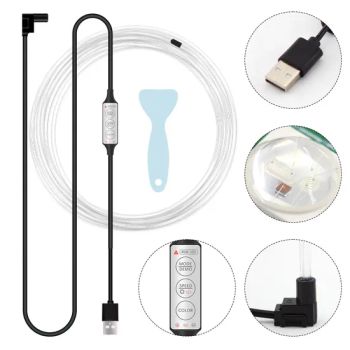 H5u 5m Car Interior Ambient RGB LED DIY Flexible Light Strip USB Wire Control Decorative Cold Light Strip - Colpoint Technology Limited - China