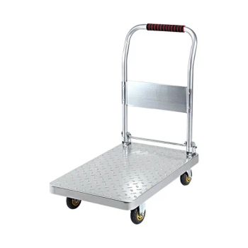 Hot Sale Loop Tool Hand Truck Large Capacity Cart Heavy Duty Steel Trolley - Century Langyi Caster and Trolley Mfg Co., Ltd - China