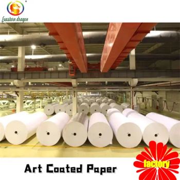 150g Art Paper Gloss, Art Coated Paper Quality A Weight 157g GSM 80-300GSM brightness 90% HS Code 48101900 Specification - Qingdao Eastern Dragon Pulp& Paper Co., Ltd. - China
