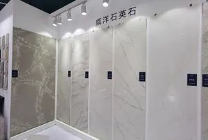 White Calacatta Kitchen Countertops Artificial Quartz Stone Slab - yunfu wayon stone co., ltd - China