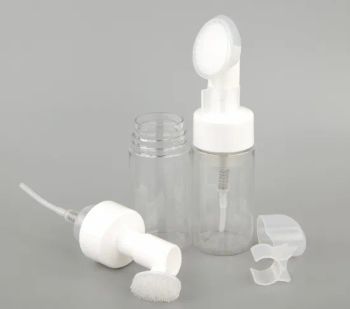 100ml Pet Plastic Bottle Foam Pump Lotion Bottle with Brush Cap - Jinhua Allies Import and Export Co., Ltd. - China