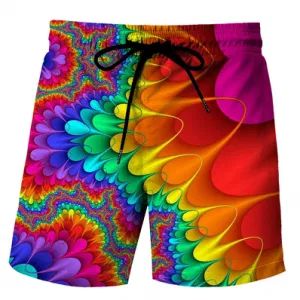 Quick Dry Short Mens Beach Swim Shorts Plus Size Printed Waterproof Swim Trunks Swimming Bathing Suits for Men - Dongguan Norns Sports Co., Ltd. - China