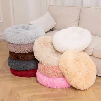 Detachable Round Donut Pet Nest in Multiple Sizes Pet Beds Condition New Season Winter Folded Folded Function Sleep Filling PP Form - PUYANG SELFAIDING INDUSTRIAL CO., LTD. - China