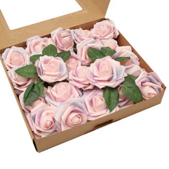 China Wholesale Artificial Foam Rose Flower with Box Artificial Flowers Decorative Wedding Centerpieces Table Decorations Wedding Bouquet - TRANSWORLD (ANSHAN) INC. - China