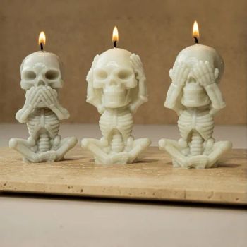 Promotion Gift Fragrance Wholesale Soy Wax Novelty Customized Decorative Halloween Skull Funny-Themed Scented Candles - Ningbo Sunda International Trade Co., Ltd. - China