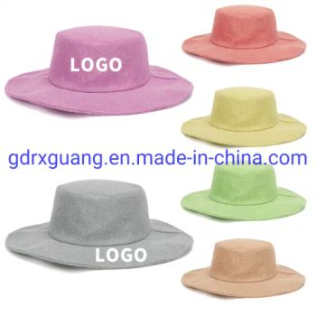 Wholesale Custom 100% Wool Wide Brim Fedora Hats for Adults Style Plain Origin China Size 56-60cm Gender Unisex Color - Guangdong RongGuang Clothing Co.,Ltd - China