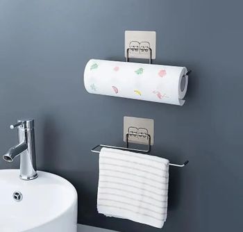 Black Stainless Steel Toilet Paper Stand Tissue Roll Hanger for Bathroom Tissue bar Holder - Skyline Enterprise - India