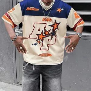 Factory Custom Streetwear American Football Vintage Retro Soccer Football Wear Men's Boxy Jersey - Huizhou Chaoli Gravity Technology Co., Ltd. - China
