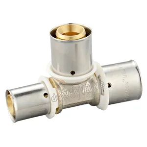 Brass Press Tee for Multilayer Pipes Origin China Model NO. DW581 Material Copper HS Code 74122090 Standard Standard Flexible or Rigid - Ningbo Doway M & E Co., Ltd. - China