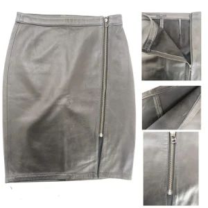 Faux Real Leather Jackets Distributor Skirt Short Women PU Dresses - Qingdao Xulan International Trade Co., Ltd. - China