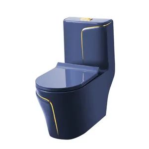 Luxury One Piece Siphonic Wash Down Colorful Wc Toilet for P Trap - Chaozhou Chaoan Bath Friend Sanitary Ware Co., Ltd. - China