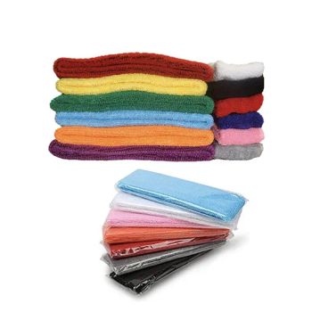 14 Colors Promotional Elastic Terry Ball Sports Athletic Sweatbands Manufacturer, Custom Logo Towel Fabric Yoga Exercise Headbands/Hairbands for Men and Women - DONGGUAN TIANCHEN GARMENT TECHNOLOGY CO., LTD. - China