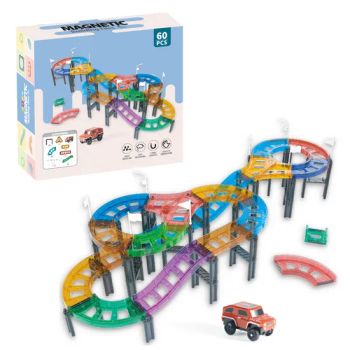 Wholesale Costom 60PCS Car Race Track Colorful Educational Stem Toy Magnetic Toys for Kids - Shan Tou City Yirui Toys Co., Ltd. - China