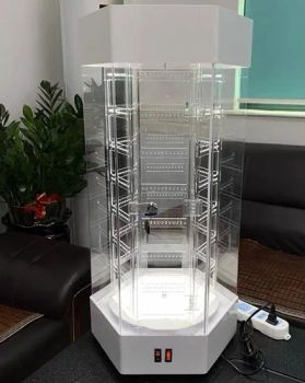 Acrylic Jewelry Display Showcase Lockable Jewelry Cabinet Shop Retail Rotating Perfume Display Cabinet in Stock - Shenzhen Leshi Display Products Limited - China
