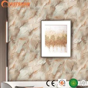 PVC Marble with Glitter Luxury Style High Gloss Wallpaper Rolls - YANGZHOU EASTSHOW DECORATIVE MATERIAL CO., LTD. - China