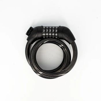 Combo Bicycle Lock Bike Cable Lock OEM Yes Color Black Brand Naibao Bracket Nb10 Trademark Nurbo Model NO. SL5006B HS Code - WENZHOU NAIBAO LOCK CO., LTD. - China
