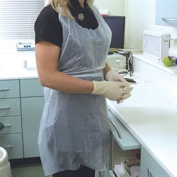 Disposable PE Apron Non Woven Factory Wholesale Cheap Price Waterproof One Time Use Kitchen Aprons - Guangzhou Pidegree Medical Technology Co., Ltd. - China