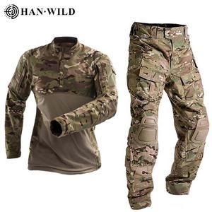 HAN WILD Tactical Uniform / Camouflage Shirt +tactical Pants / Hiking Clothing - Cmc - Vietnam
