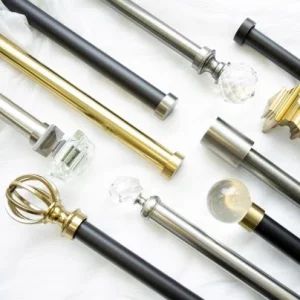 Direct Curtain Pole Metal Decorative Curtain Rods Sets Poles for Curtain - Vikson Blinds Enterprise Co., Ltd. - China