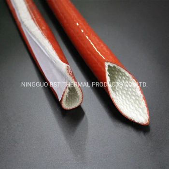 Stainless Steel Mesh Flexible Metal Hoses High Temperature Protector Products Silicone Fiberglass Fire Resistant Eaf Cable Covers for Eaf Water Cooled Cables - NINGGUO BST THERMAL PRODUCTS CO., LTD. - China