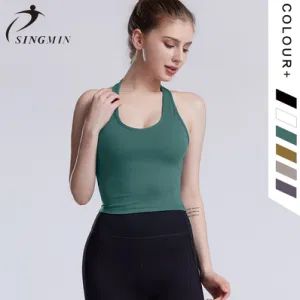 Hot Sale Women Active Wear Gym Clothing Tank Top Yoga Bras - Guangzhou Singmin Sports Goods Co., Ltd. - China