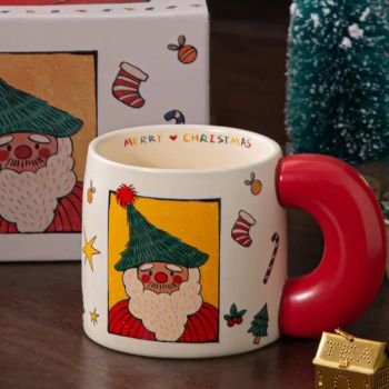 Travel Cup Christmas Coffee Ceramic Mugs Type Mugs Trademark MU Origin China Style Cartoon Pattern Cartoon Color - Market Union Co. Ltd. - China
