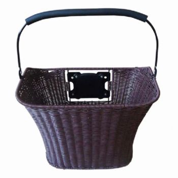 Plastic Rattan with Handle & Qr Bike Basket Bicycle Basket (HBK-105) - SHENZHEN XINHANFENG TRADING CO., LTD. - China