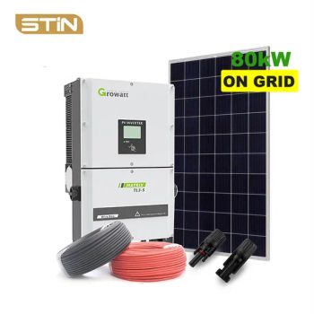 80kw Solar Panel Energy Panels Power Farm Plant System Project for Commerical Use - SHANGHAI STIN ENERGY TECHNOLOGY CO., LTD. - China