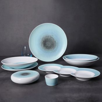 Chaozhou Ceramic Plates Sets Italian Dinnerware Tableware French Matte Crockery Dinner Set - Rollin Porcelain Industrial Co., Ltd. - China