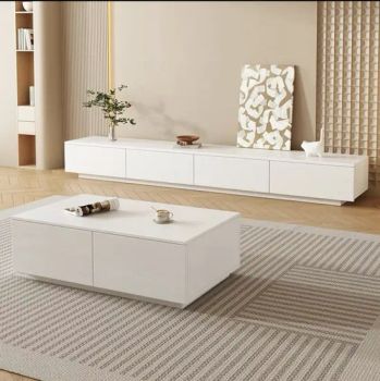 Modern Adjustable TV Stand with Storage Shelves for Living Room - Shandong Zhishang Zhipin Customized Furniture Co., LTD - China