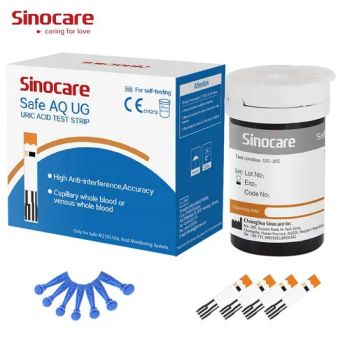 Safe Aq Ug Glucometer with 50 Strips Blood Glucose Meter Test Strips - Changsha Sinocare Inc. - China