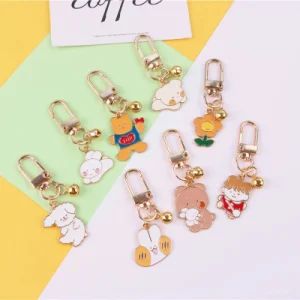 China Manufacturer Personalized Rabbit Puppy Bear Keychains Metal Pendant Girls Student Backpack Trinkets Cartoon Fashion Animal Keychains - Zhongshan Echo Crafts Co., Ltd. - China