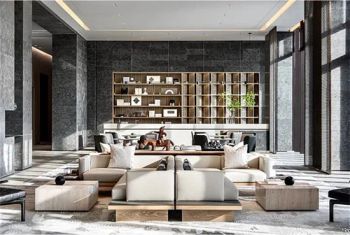 Hilton Executive Commercial Hotel Lobby Reception Desk Hotel Tables and Chairs - Foshan Kefan Meishu Houseware Co., Ltd. - China