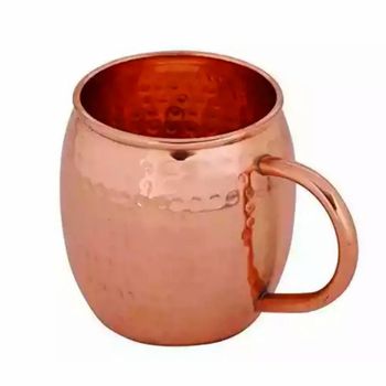 Moscow Mule Vodka Drinkware Copper Mug Weight 175 G Capacity 400 Ml Body Material Copper Handle Material Brass Manufacturing Location - Indian Craftino - India