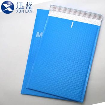 Matt Blue Recyclable Packaging Express Shipping Bags Bubble Envelopes - Shenzhen Xunlan Technology Co., Ltd. - China
