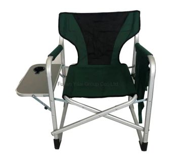 Aluminum Frame Portable Director Chair Lightweight Folding Camp Sports Chairs with Side Table - Jinjiang Chendai Yilai Craft Company - China