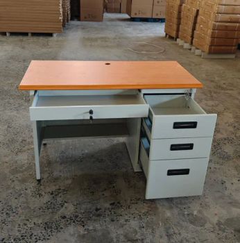 Wholesale MDF Desktop Steel Office Table with 3 Drawer Cabinet Computer Table - Luoyang Besteel Co., Ltd. - China