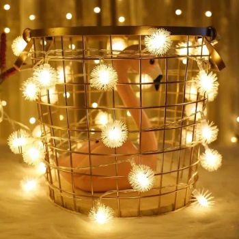 New Hot-Sale Holiday Supply Home Garden Party Decoration LED String Lights Creative Modeling Burr Sphere - Yiwu Shuangyuan Christmas Artware Co., Ltd. - China