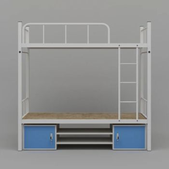 Heavy Metal Bed Frame Bed Dormitory Bunk Beds for Sale Color White Origin China Style Modern Condition New Layer 2 Layers - LUOYANG SALOFER FURNITURE CO., LTD. - China