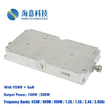 100W 1.2GHz Quick Installation High-Power RF Amplifiers with Customizable Frequency Bands Anti Drone Jammer Signal Blocker Portable Jammer - Shenzhen Haiyi Science and Technology Electronics Co., Ltd. - China