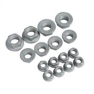 DIN 6927 Grade 8/10 Hexagon Flange Nuts Customized Hex Nuts DIN934 DIN985 with White Nylon or blue Nylon - Haiyan Lewei Hardware & Tool Co., Ltd. - China