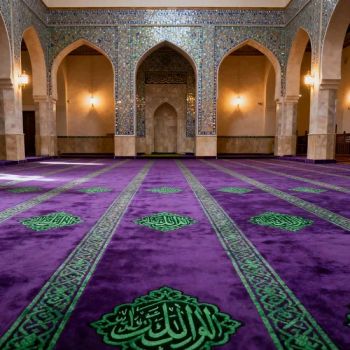High Quality Solid Color Tapis De Priere Muslim Islam Prayer Rug Thick Prayer Mat - Blossom Carpet Co., Ltd. - China