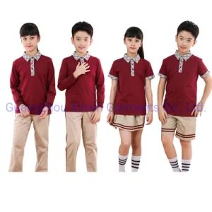 Factory Direct Sale School Uniforms for Kindergartens Customized Summer and Spring School Uniforms for Primary and Secondary School Children Clothes (U2203) - Guangzhou Xinxin Garments Co., Ltd. - China