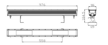 40W RGBW LED Wall Washer for Outdoor Waterproof Stage Equipment - UPlight Stage Equipment (Guangzhou) Co., Ltd. - China